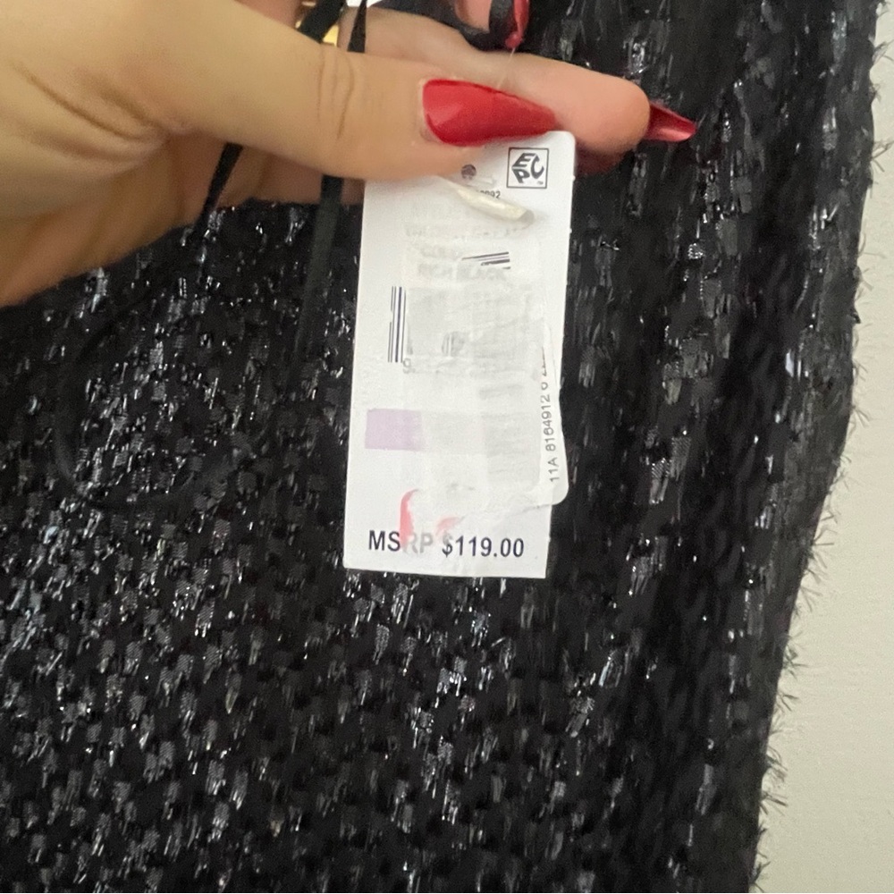 1. State black metallic midi dress - Picture 8 of 10
